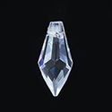 Asfour Crystal Spear Tip Pendant - 12x20MM (20MM) CRYSTAL